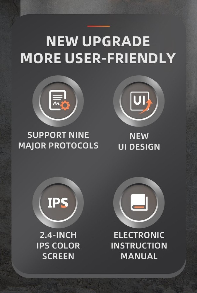 FISONA W12 5600 OBD2 Scanner ABS SRS EPB Code Reader All System Diagnostic Tool