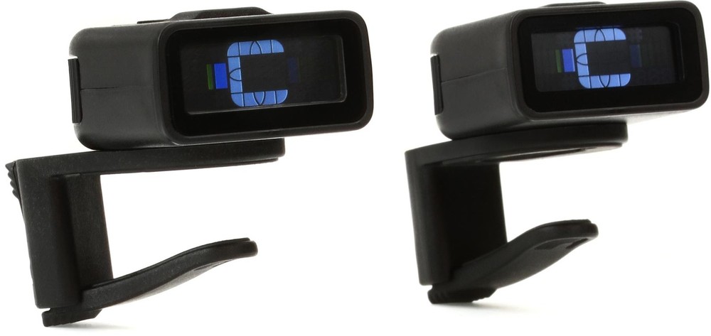 D'Addario PW-CT-12TP Micro Headstock Tuner (2-pack) (2-pack) Bundle