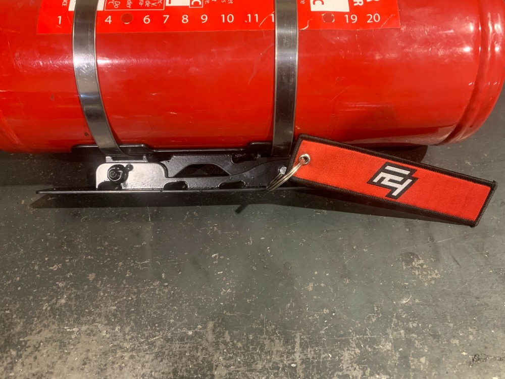 F4 Fabrication Quick release fire extinguisher bracket