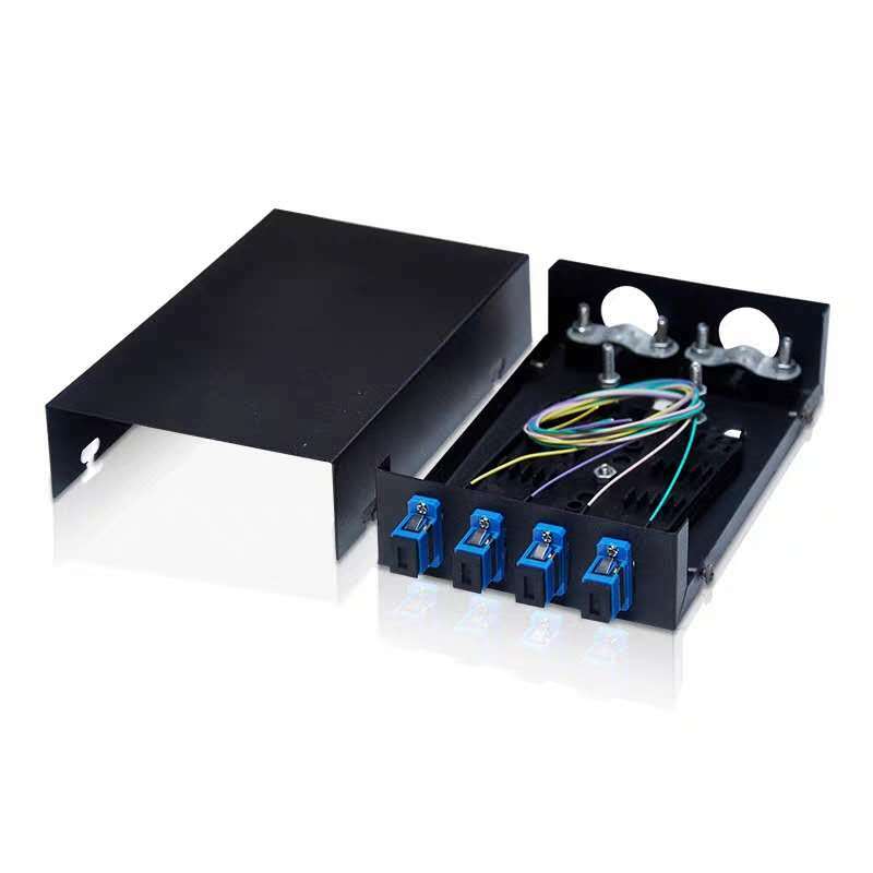 Fiber Optic Terminal box 4 core Distribution Box SC UPC with adapter pigtail-599