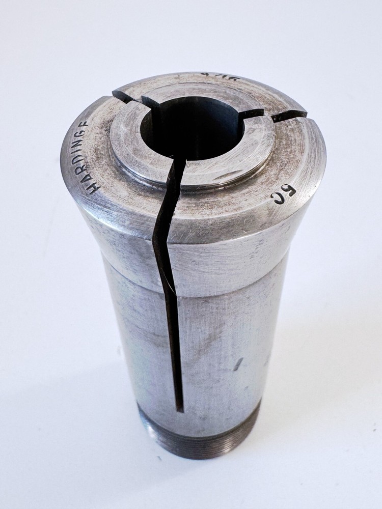 9/16" HARDINGE 5C Round Collet Internal & External Threads .5625" USA