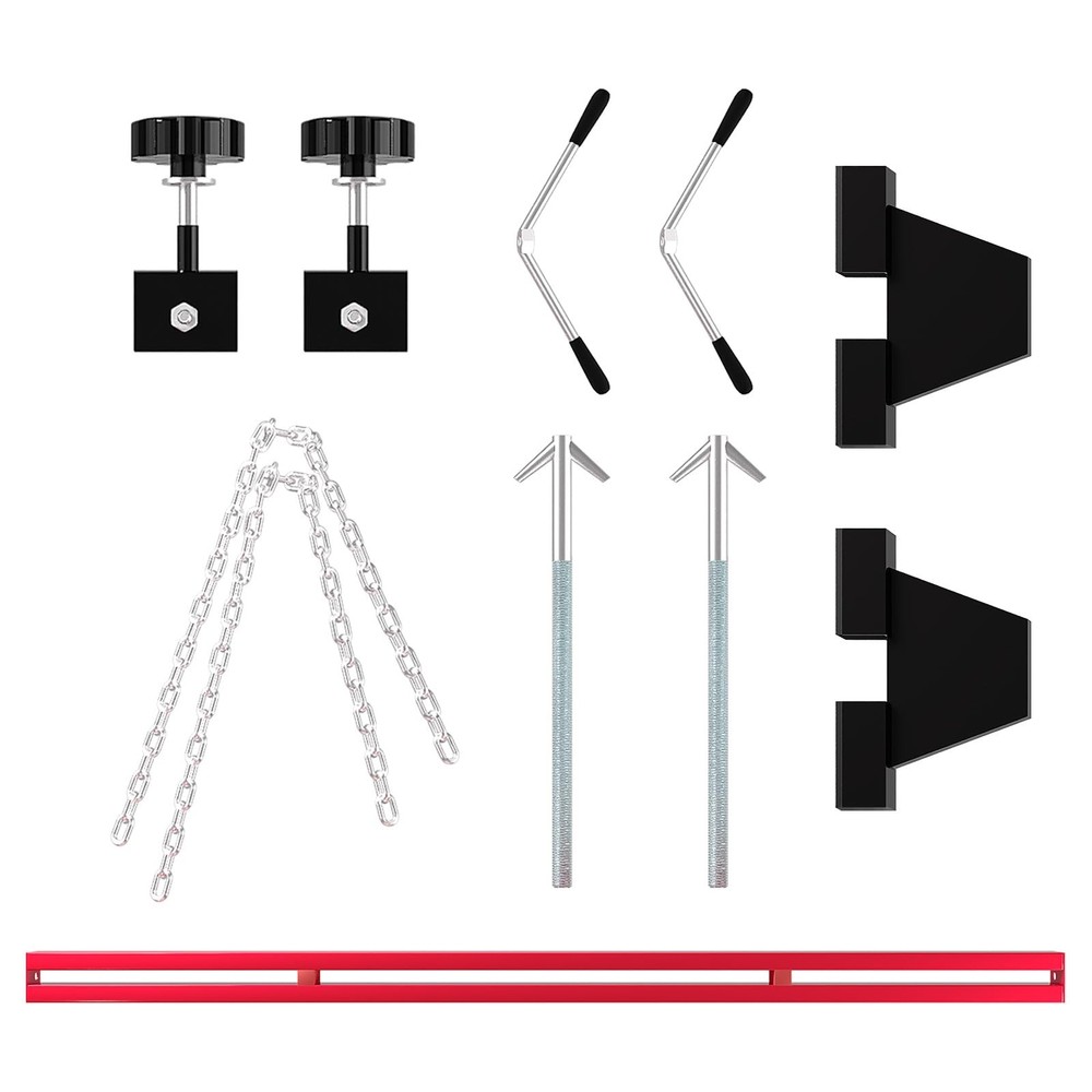 1100Lbs Engine Support Bar Engine Transverse Bar 2 Point Lift Holder w/Dual Hook