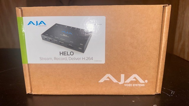 AJA Helo H.264 HD/SD stream and record encoder.