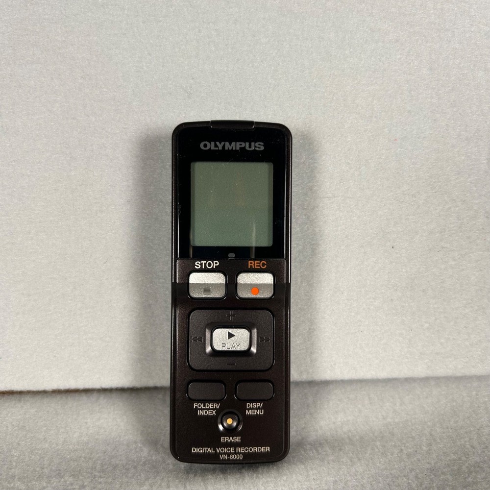 Olympus VN-6000 Digital Voice Recorder w/ Case | Tested