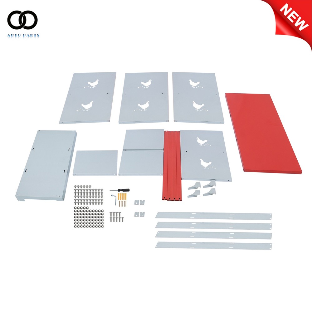 Chicken Laying Boxes Nesting Boxes for Chickens Galvanized Steel 6 Compartment