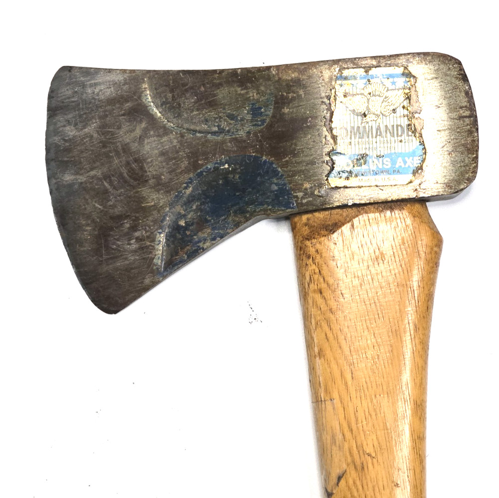 Vintage Collins Beveled Single Bit Axe - All Original