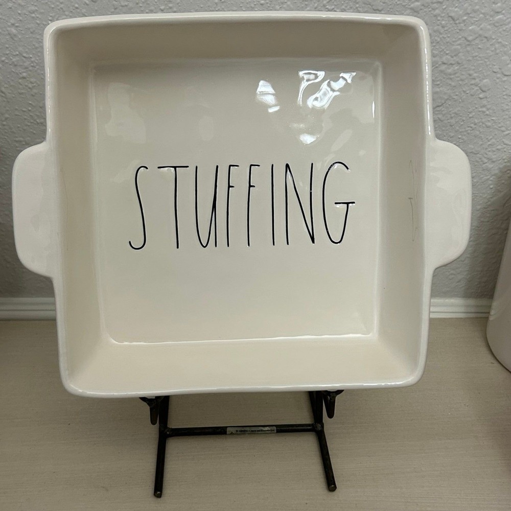 Rae Dunn Stuffing Thanksgiving Fall Ceramic Baking Dish