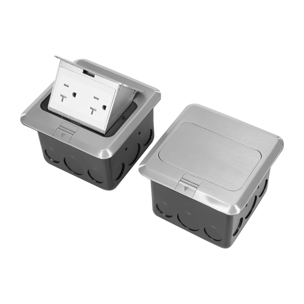 Pop-Up Floor Sockets, Pop Up Floor Outlet Sockets, 2PCS Hidden Socket