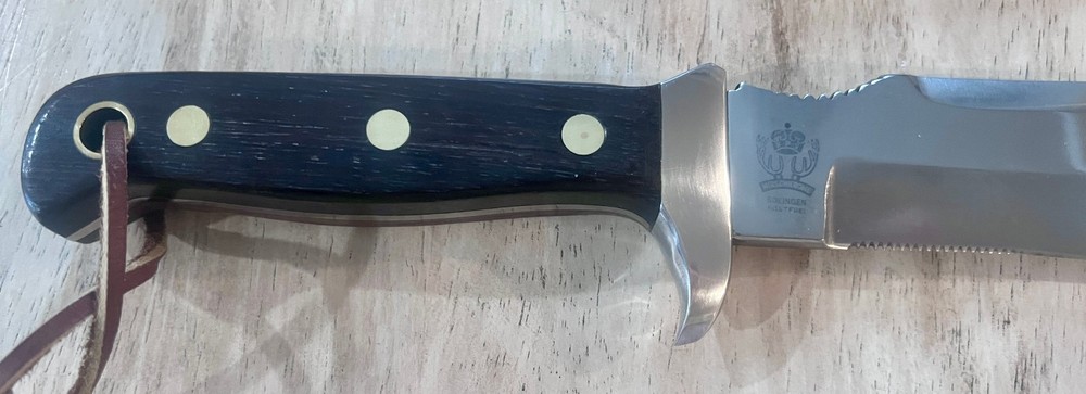 HIRSCHKRONE BUND SOLINGEN PILOT FIGHTING FIXED BLADE KNIFE RARE