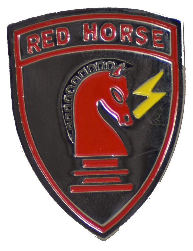 AF CIVIL ENGINEER - RED HORSE HAT PIN