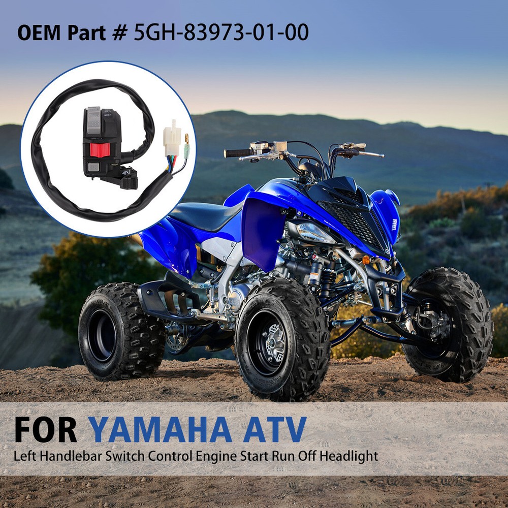 Left Handlebar Start Switch Run Off Headlight for 2000 Yamaha Grizzly 400 YFM400