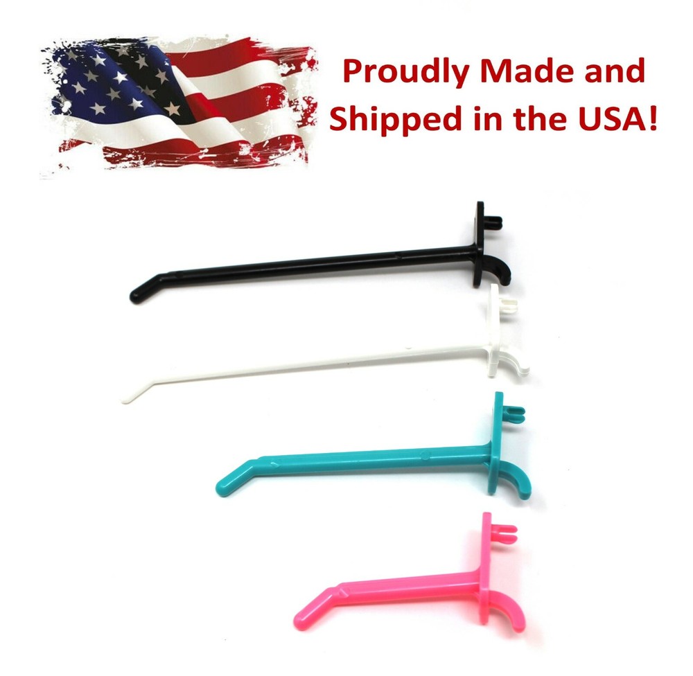 Plastic Pegboard Hooks Garage/ Tools/ Storage/ Organization/ Jewelry/ Crafts