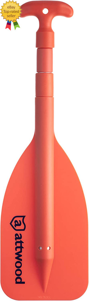 Emergency Telescoping Paddle for Boating, Orange