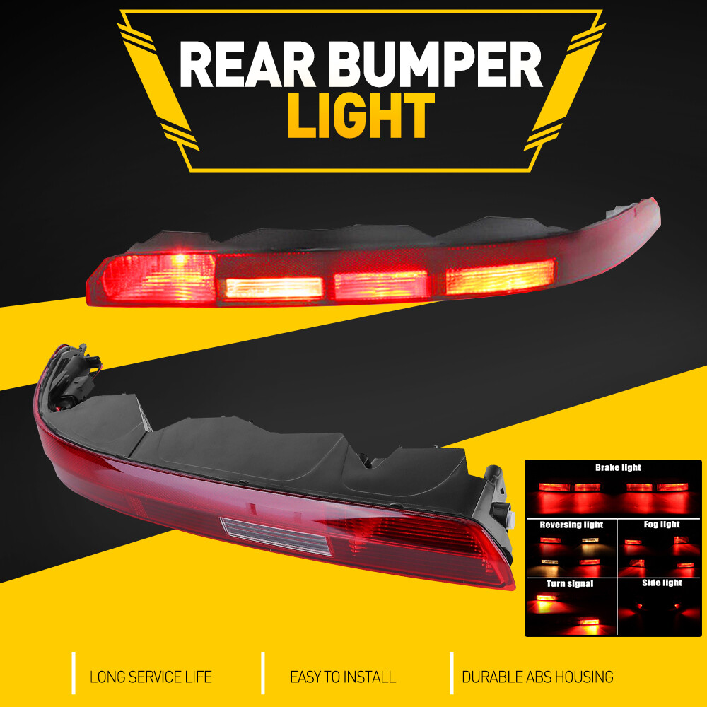 Pair Rear Bumper Stop Lamp Light Reflector For Audi Q7 2016 2017 2018 2019 2020