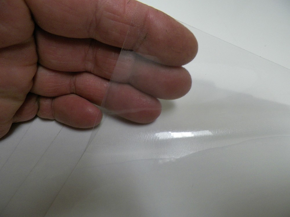 vinyl self adhesive clear transparent 4"x6" sheets (20) sheets