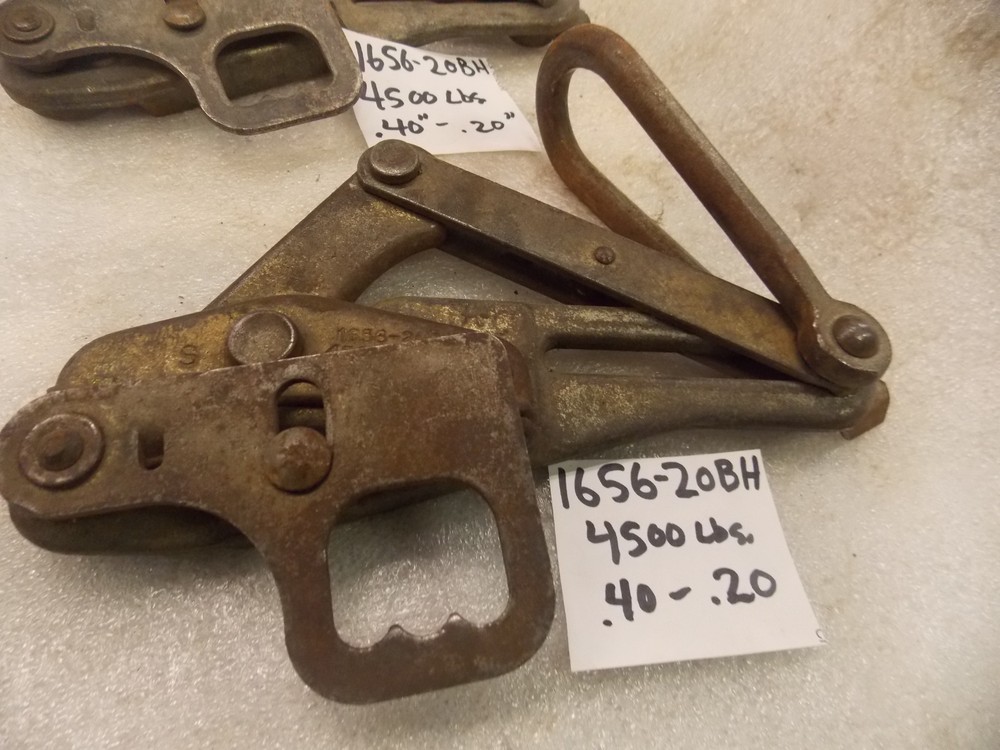 Klein Tools 1656-20B Grip Bare Wire Rope Cable .40"-..20" Puller 4500lb Lineman