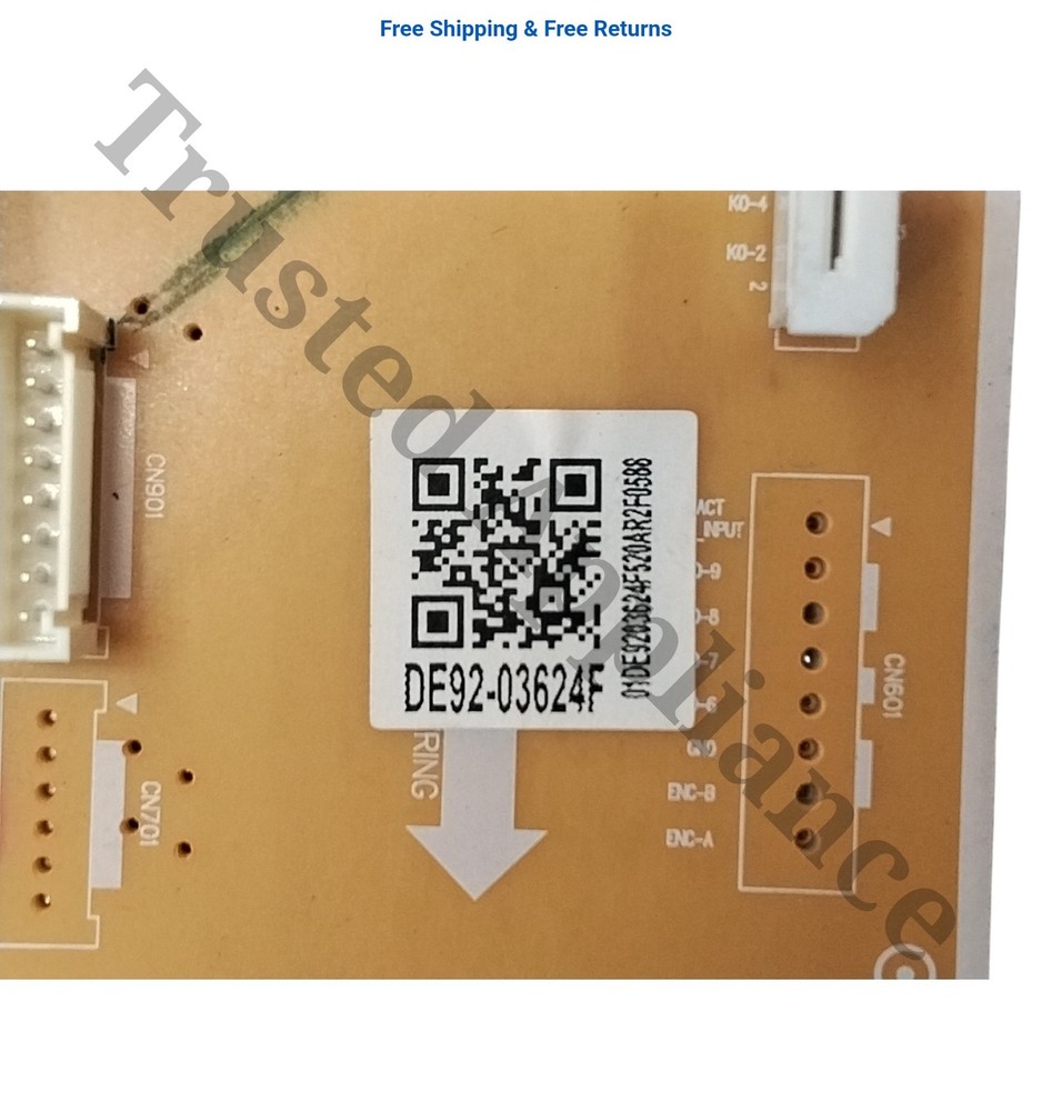 Samsung DE92-03624F PCB Main Microwave Control Board