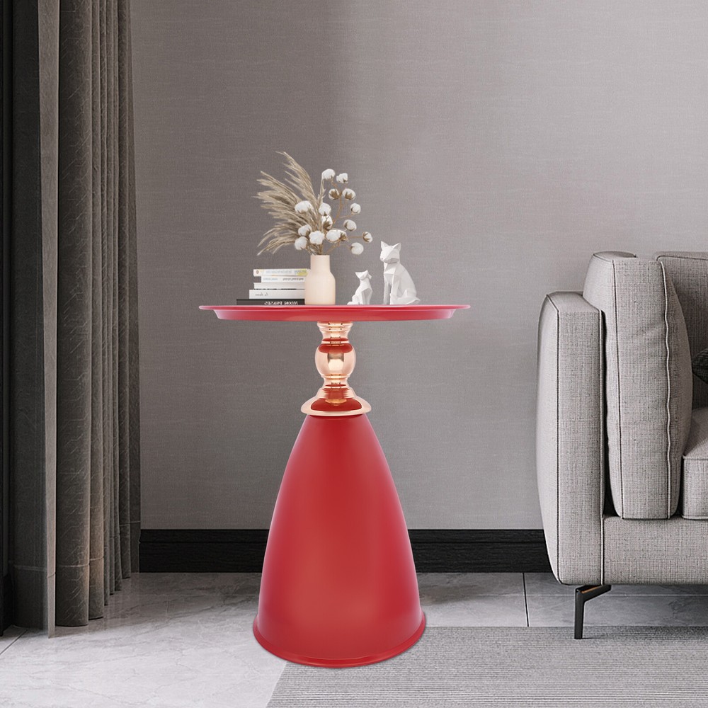 Side End Table Round Side Table for Living rooms/Bedrooms/Ooffices/Patios/Sofas
