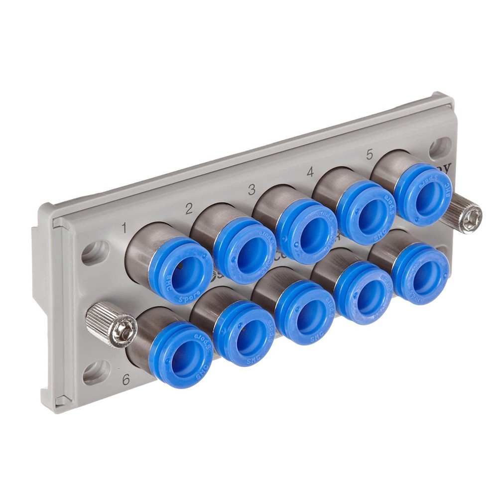 SMC KDM10P-06 PBT Push-To-Connect Tube Fitting Rectangular Multi-Connector