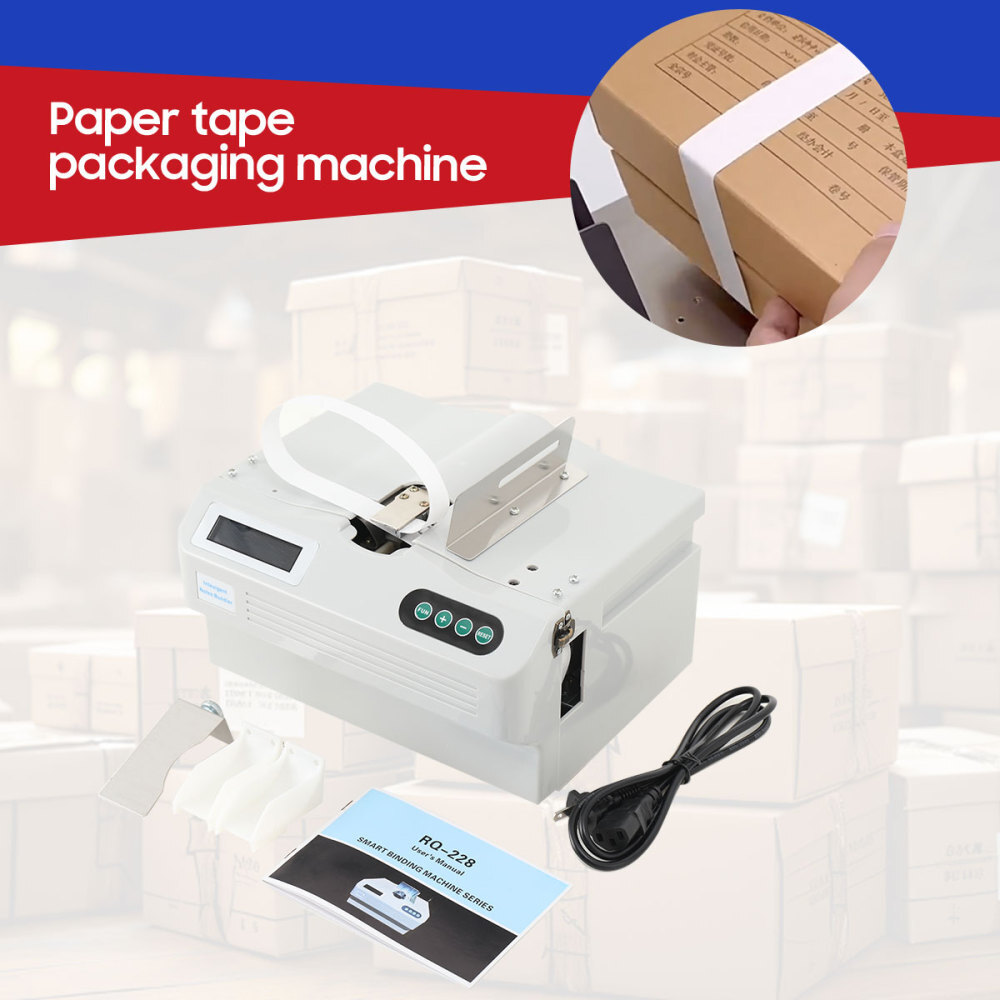 Automatic Small Banknote Binding Machine Strapping Bundling Money Packer 110V