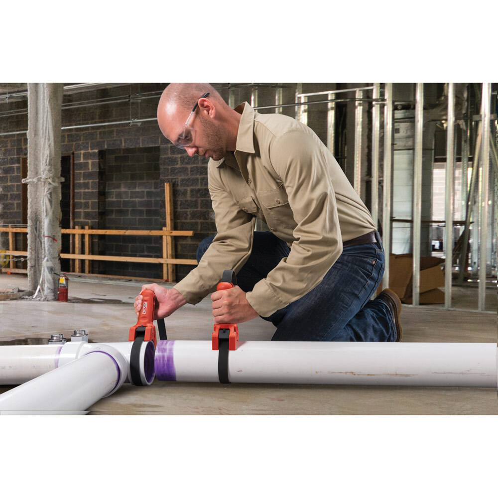 Ridgid 42478 STRAPLOCK Plastic Pipe Handle, 31" Solid Strap Grip, 3"-8" Capacity