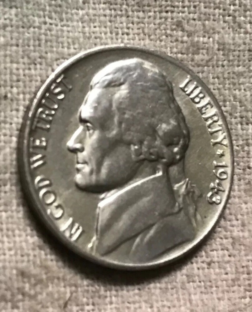 1943 P Silver Jefferson Double Died Error