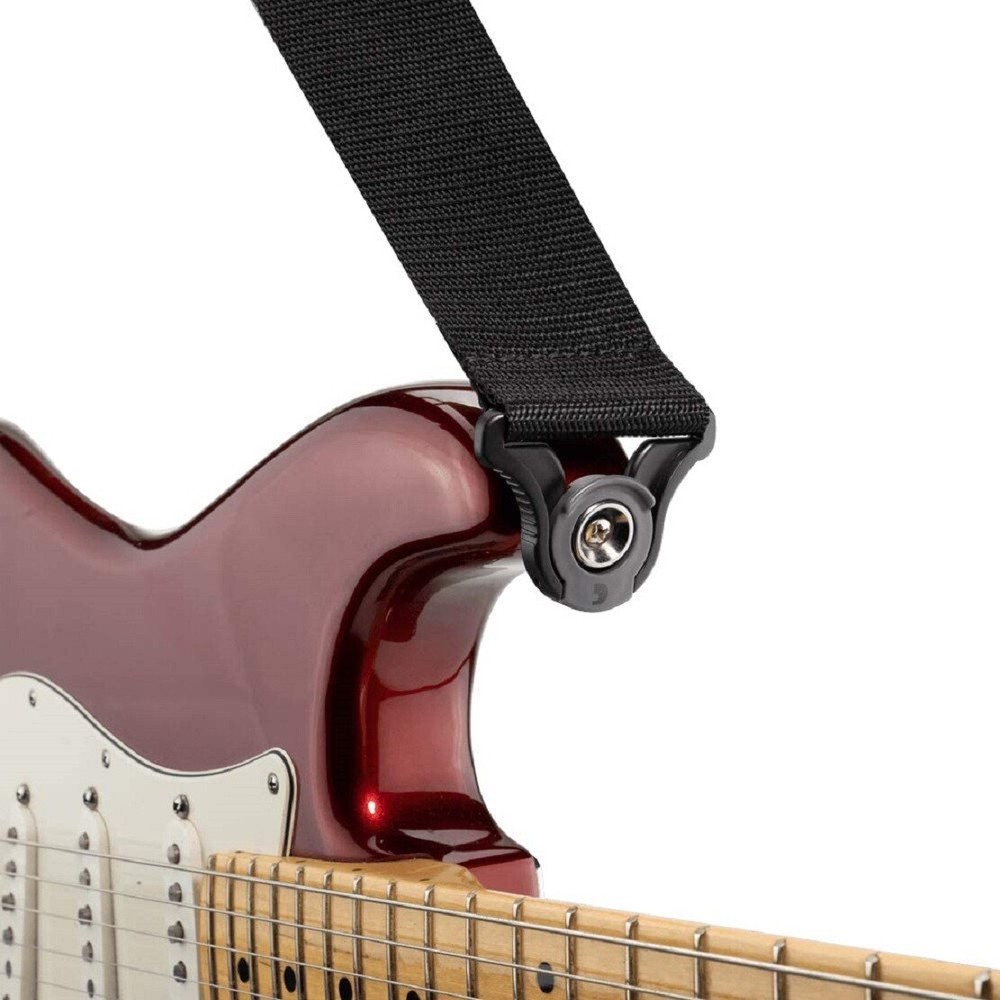 D'Addario Auto Lock PolyPropylene Guitar Strap Black PWSAL400