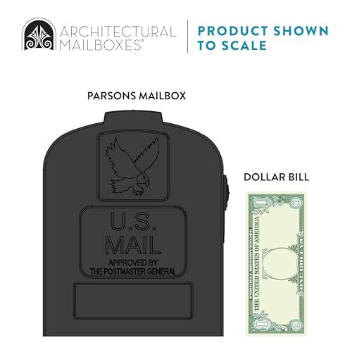 Architectural Mailboxes Parsons Medium Capacity, Plastic Post Assorted Colors