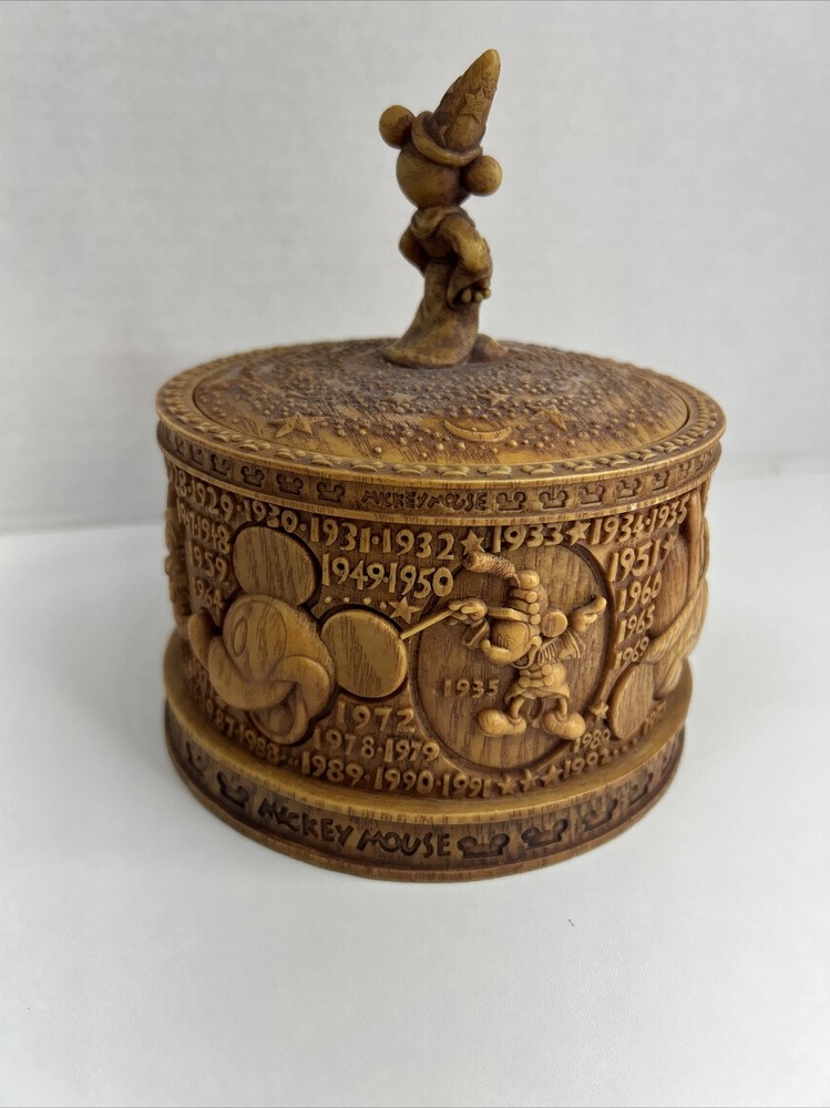 Olszewski Disney Mickey Mouse 80th Anniversary Heirloom Box Sorcerer'sApprentice