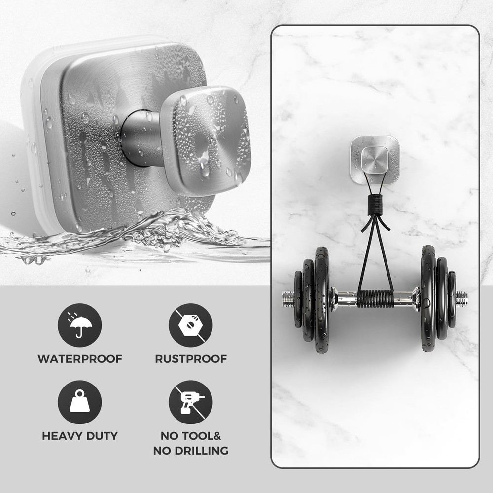 Shower Hooks for Inside Shower,Reusable Suction Cup Hooks for Glass Window,Mi...