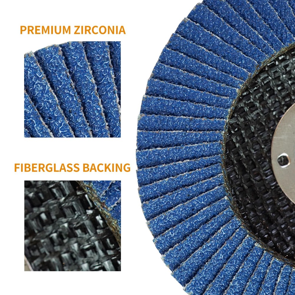 10 Pack Flap Discs 4 1/2 for Angle Grinder Sanding Disc, 40 Grit Grinding Dis...
