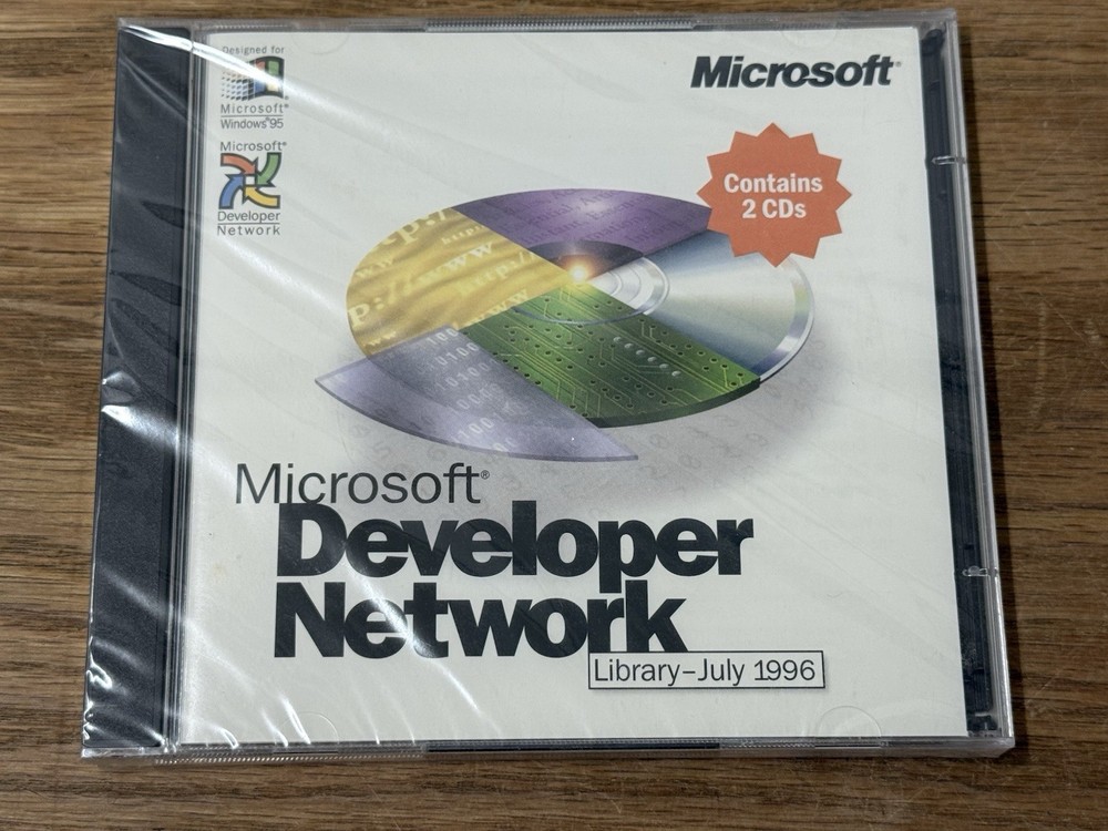 Microsoft Developer Network Library April 1996 2-CD Set NEW Sealed