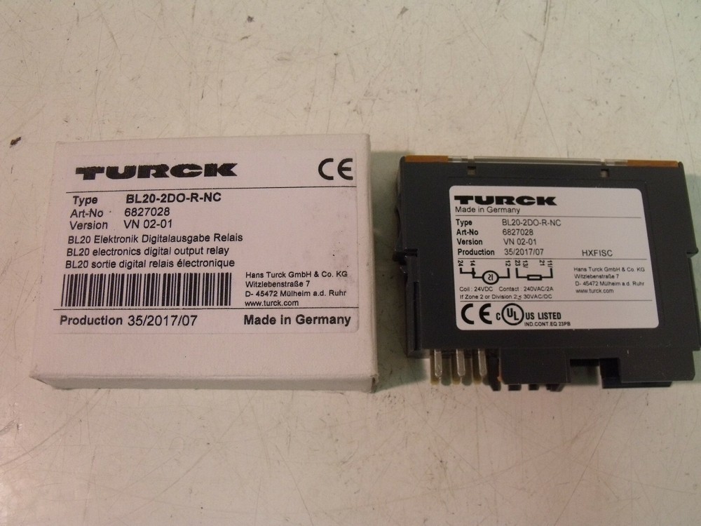 NIB Turck BLD20-2DO-R-NC Digital Output Relay