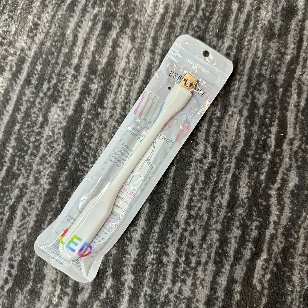 Flexible USB LED Light Lamp White Computer Study Reading Notebook Laptop PC New