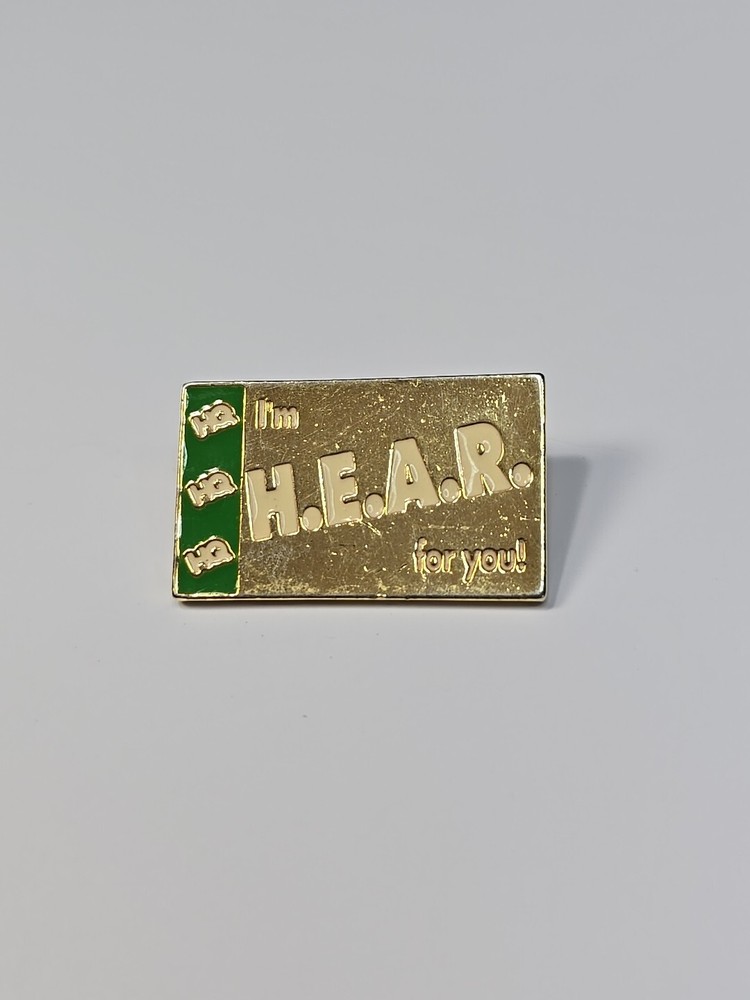 HQ I'm H.E.A.R. For You! Lapel Pin