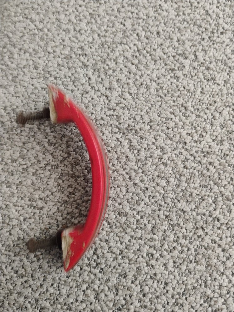 ONE EACH Vintage 3" Drawer Door Pull Red Bakelite or Catlin 2-1/4" Hole 4 differ