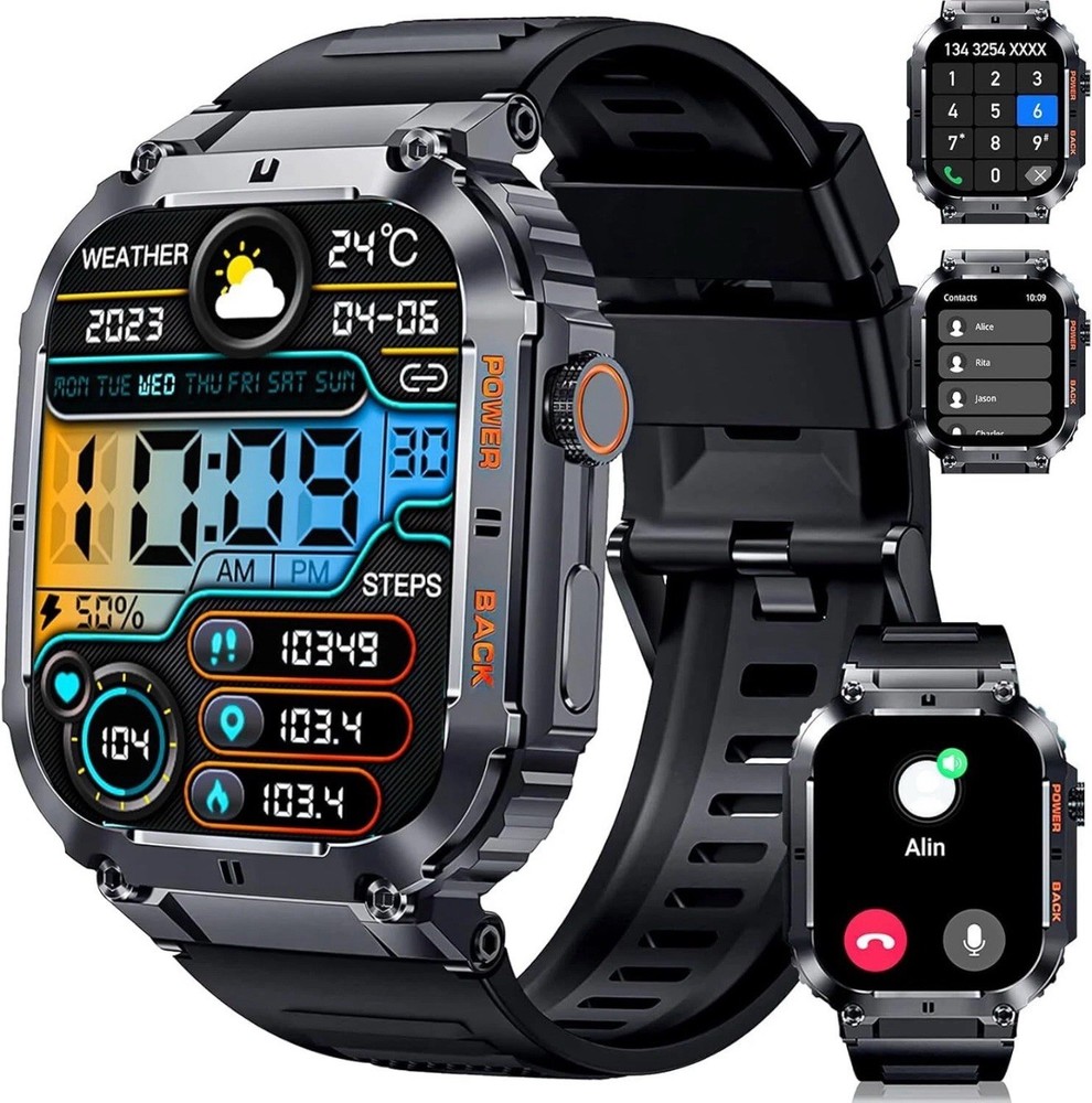 Fitness Smartwatch Call Text Waterproof for Google Pixel 7 Pro Android Iphone