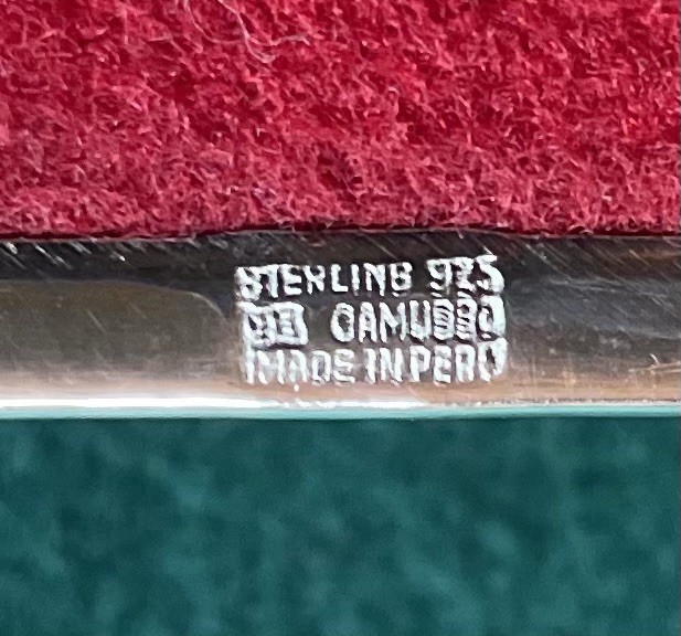 Camusso Sterling Silver 925 Box Made in Peru