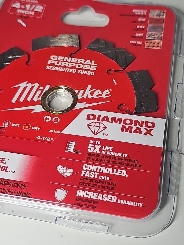 Milwaukee 49-93-9004 4-1/2 DIAMOND MAX Segmented
