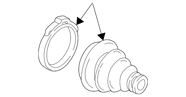 Genuine Ford Cv Joint Boot Kit E6DZ-3A331-H