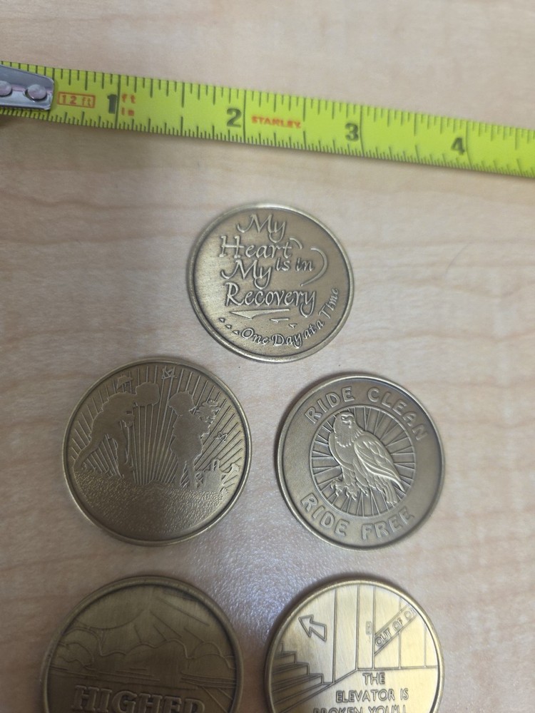 5 Sobriety Coins