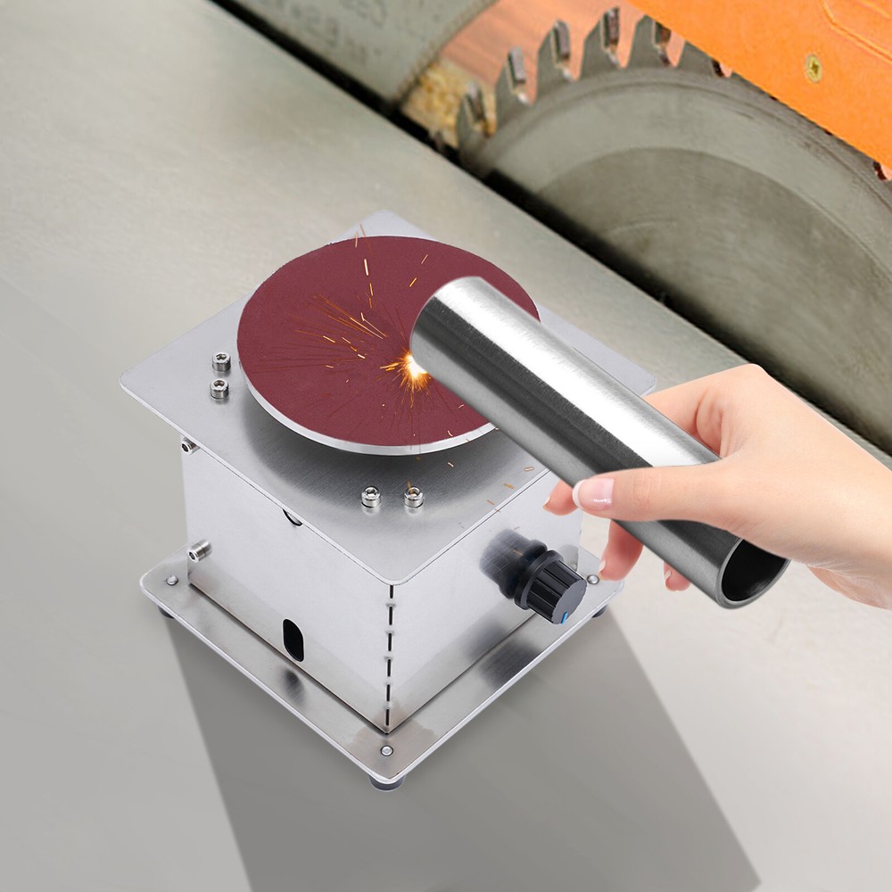 4" Mini Disc Sander with Variable Speed 6000RPM Electric Small Hobby Disk Sander