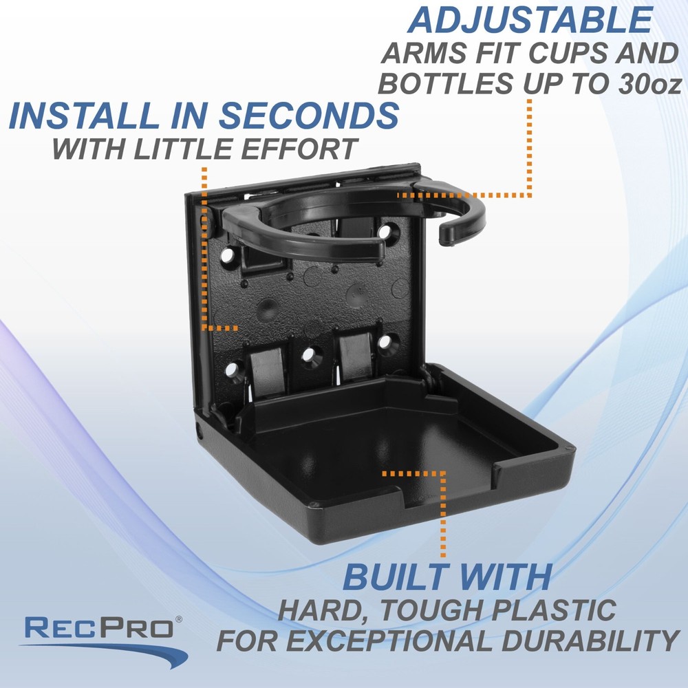 RecPro RV Folding Wall Mounted Cup Holder