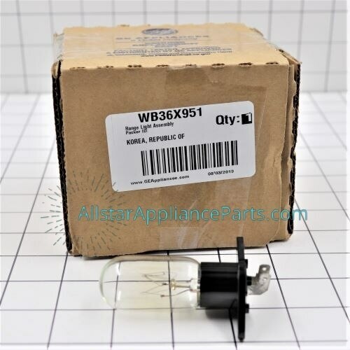GE Microwave Light Bulb & Base Assembly WB36X951