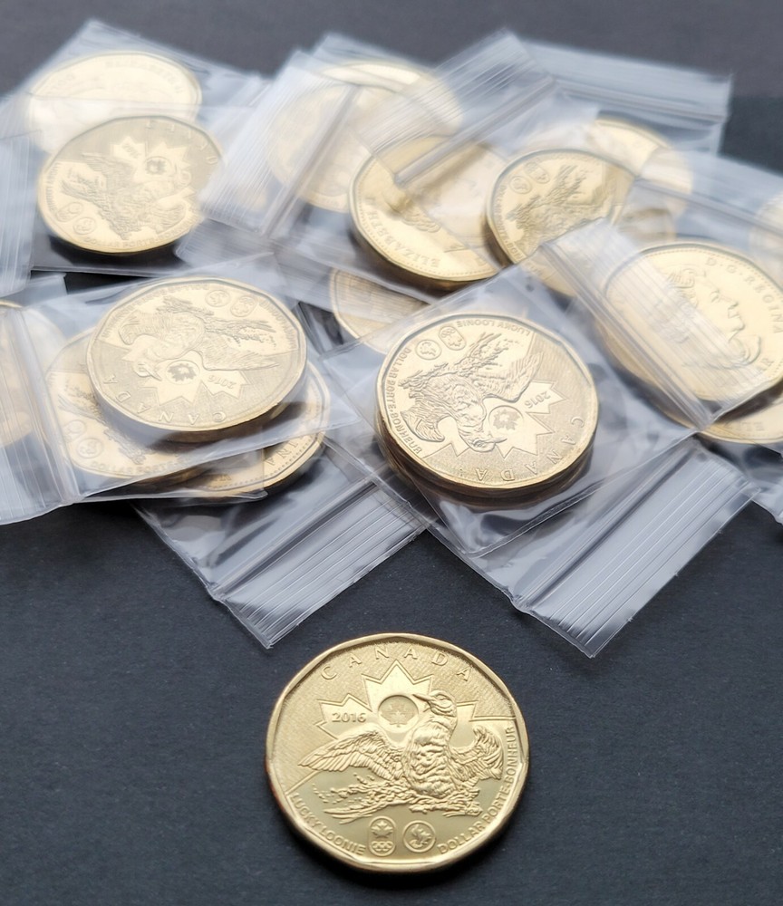 ***  CANADA  LUCKY  LOONIE  2016  ***  FROM  MINT  ROLL  ***