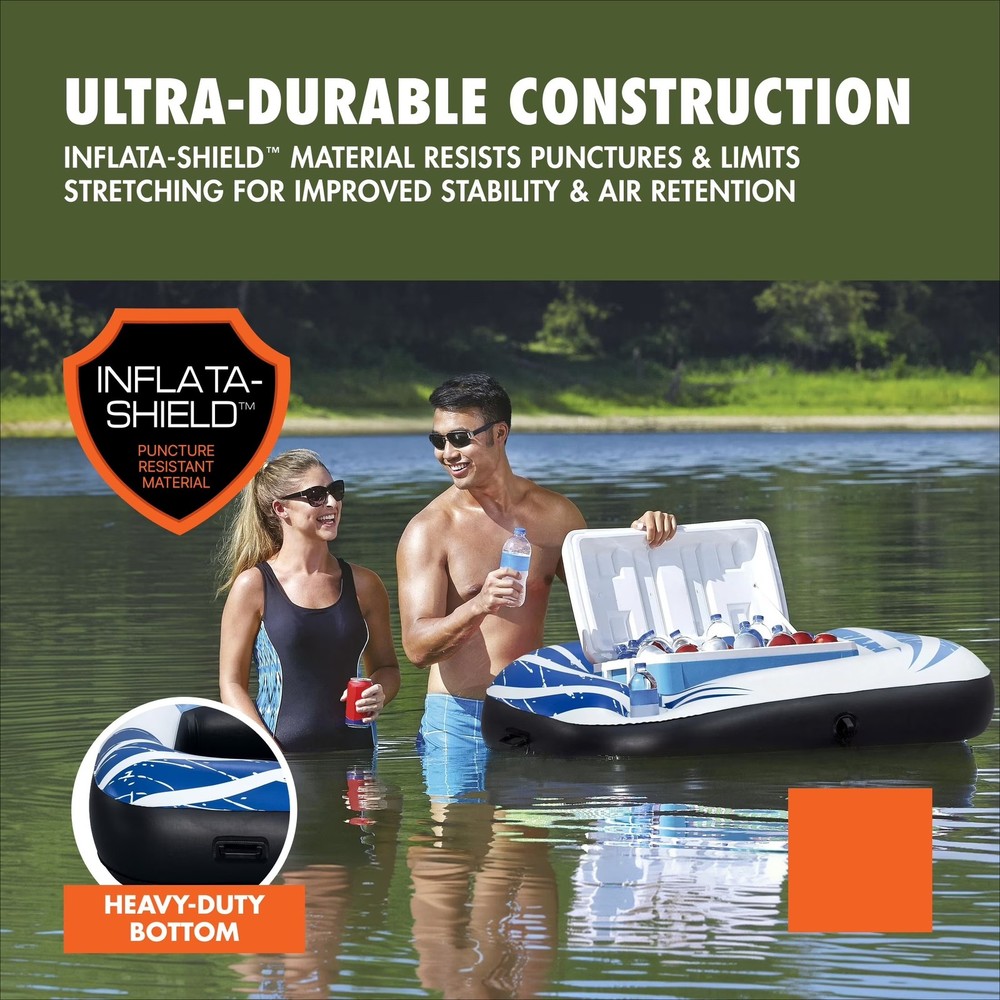 Cooler Float, Blue & White Outdoor camping use