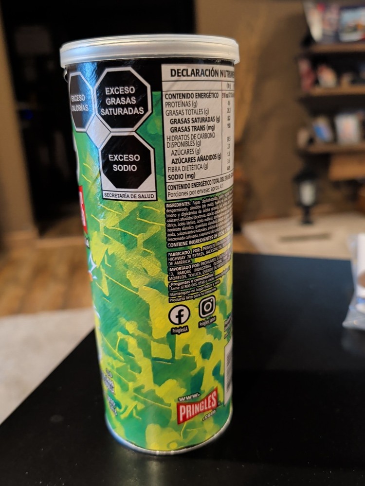 Empty 5.5 Pringles Factory Sealed Can