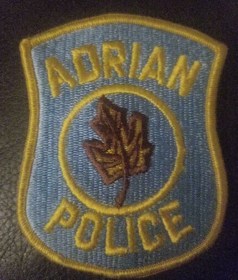 PATCH POLICE ADRIAN MICHIGAN MI STATE