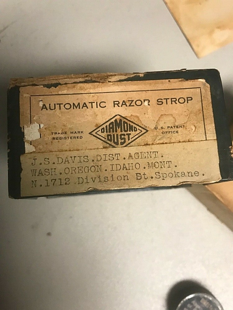 Vintage Diamond Dust Automatic Razor Strop/Tin Diamond Dust Strop Dressing