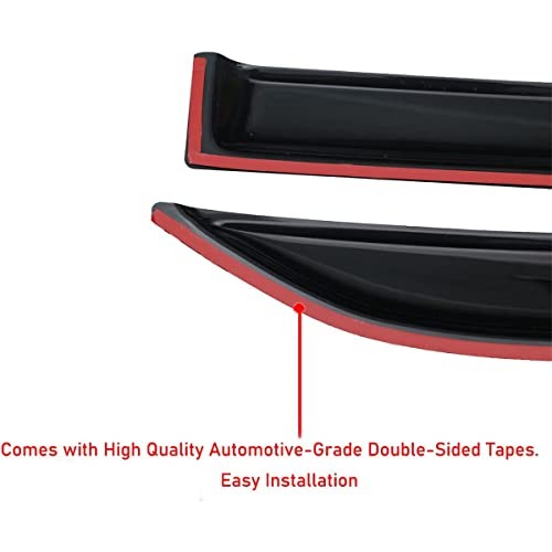 Lightronic Extra Durable Outside-Mount Auto Vent Window Visors, Fits 2018-2025